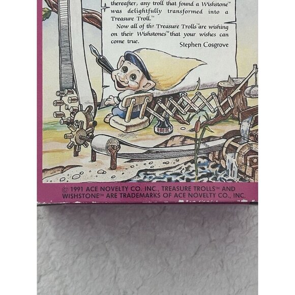 Ace Novelty Treasure Trolls Fire Chief In Original Box 1991 - Picture 7 of 7